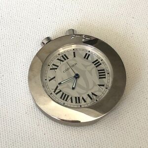 Cartier 2751 Round Travel Table Clock